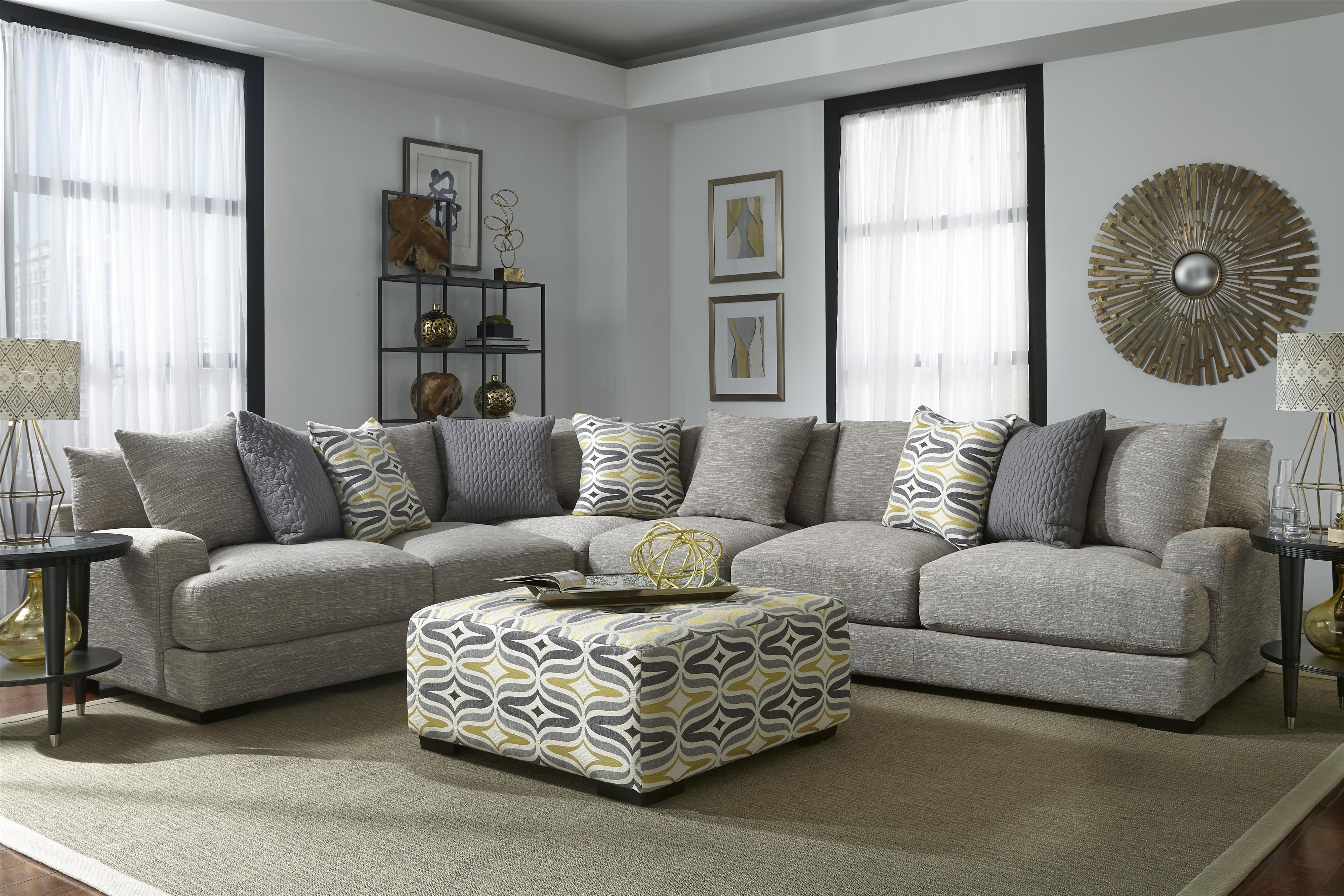 Franklin Barton Sectional Sofa with 5 Seats Van Hill Furniture